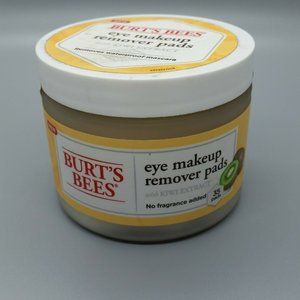 Burt's Bees Eye Makeup Mascara Remover Pads Kiwi Extract 35 Pads